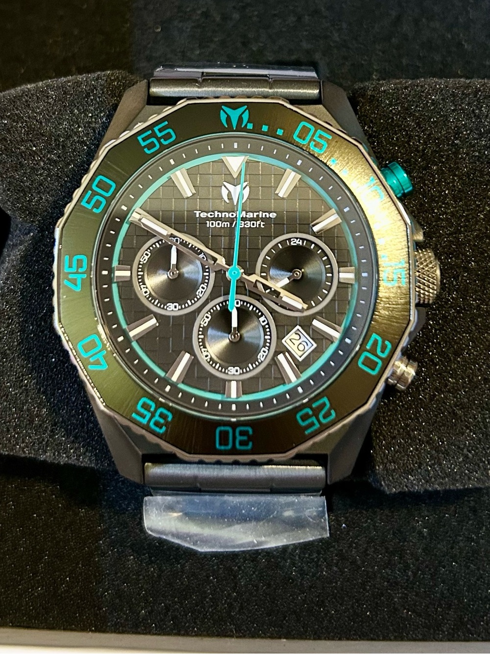 🏁TechnoMarine 🏁Racing Legends Racing Legends Men's Watch - 44.2mm. Black